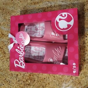 ✨️💕 BARBIE MATTEL pink Slide slippers/  Sandals 9/10 new in box ✨️💕